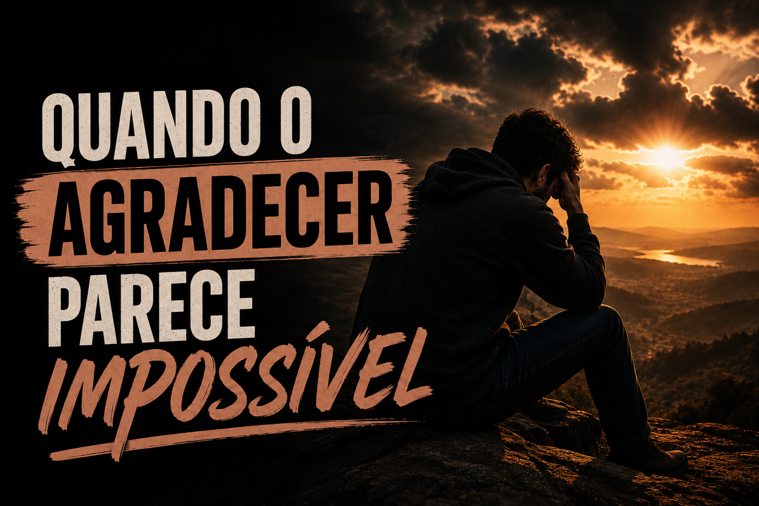 Gratidão a Deus quando a vida está difícil